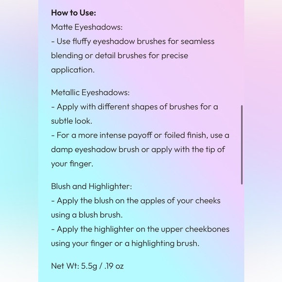 FORMULA Z | Glamgasm Pro Artistry Face & Eye Palette - Picture 3 of 7